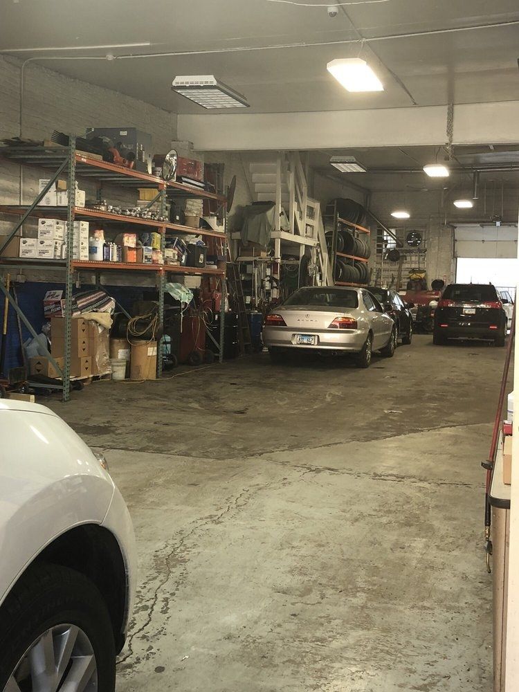 Inside the garage